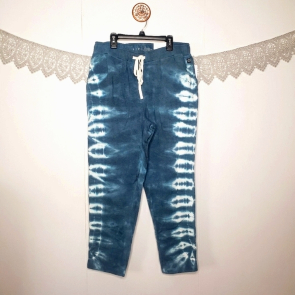 Livi Lane Bryant tie dye lounge sweatpants blue 30/32 NWT